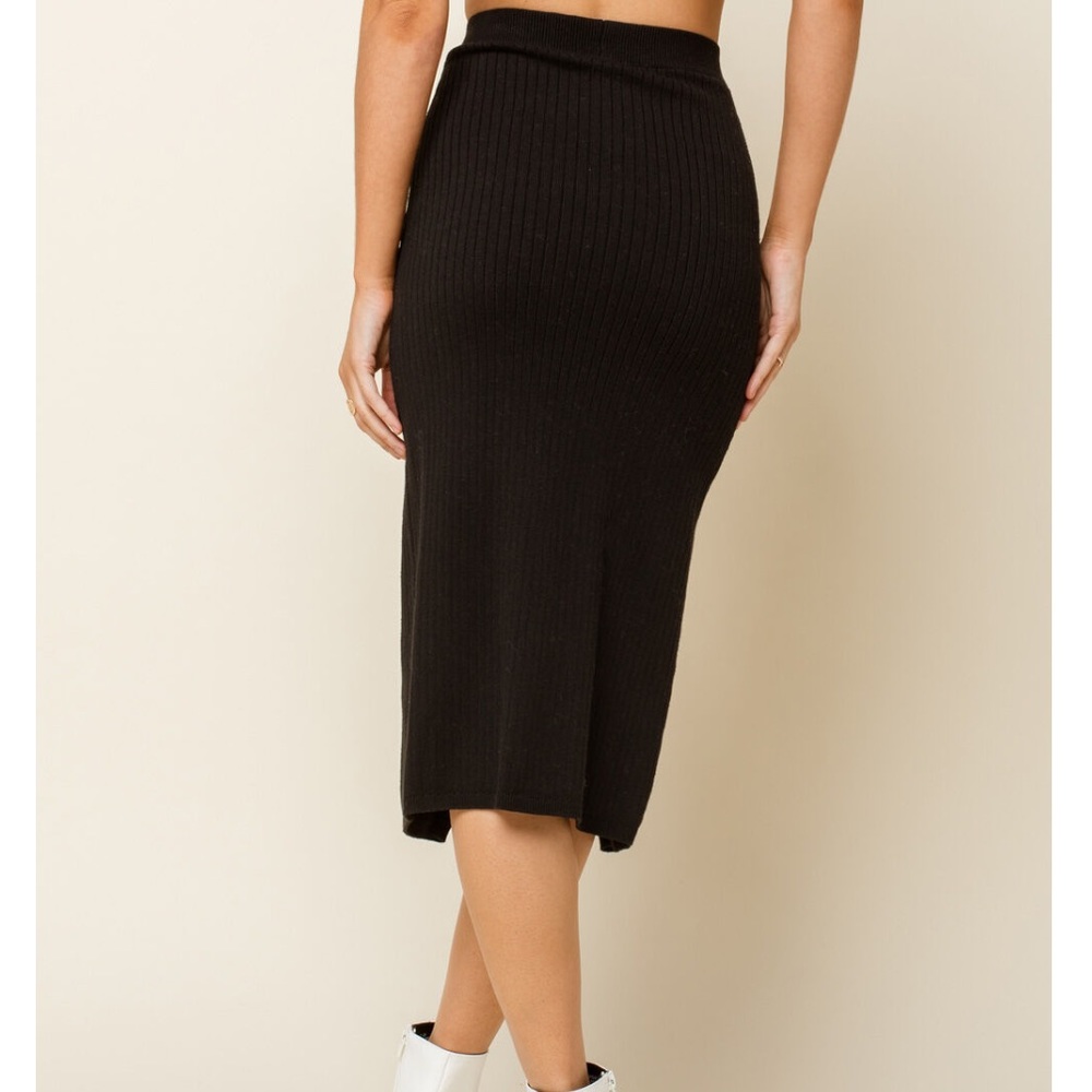 NWT Free People Skyline Ribbed Midi Skirt - Picture 4 of 6